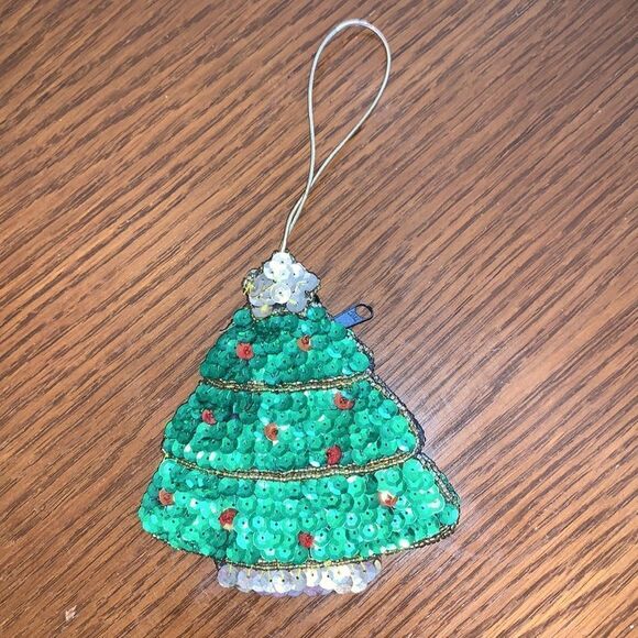 Small spangled Christmas tree bag - Picture 4 of 5